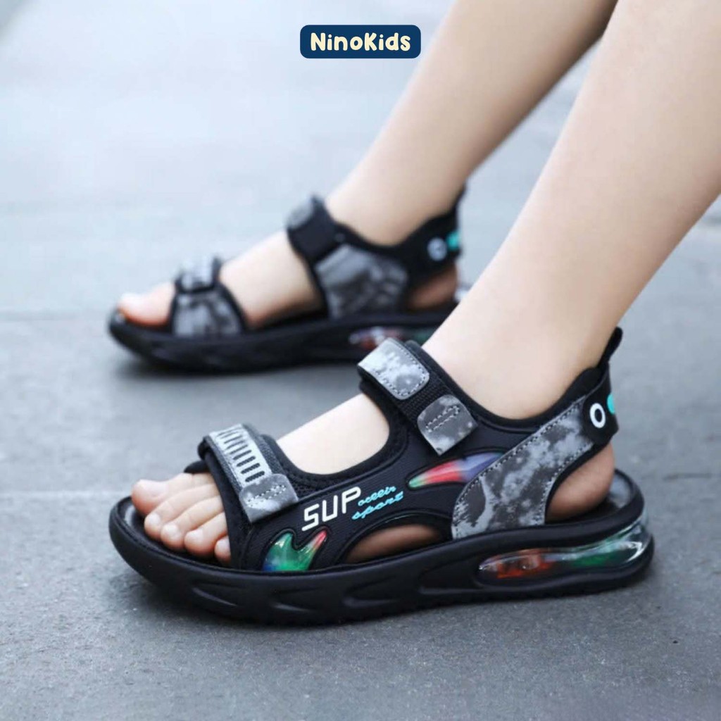 Dép sandal cho bé trai 6 - 14 tuổi, thiết kế phong cách thể thao năng động, đế EVA siêu nhẹ, SB07 Ni
