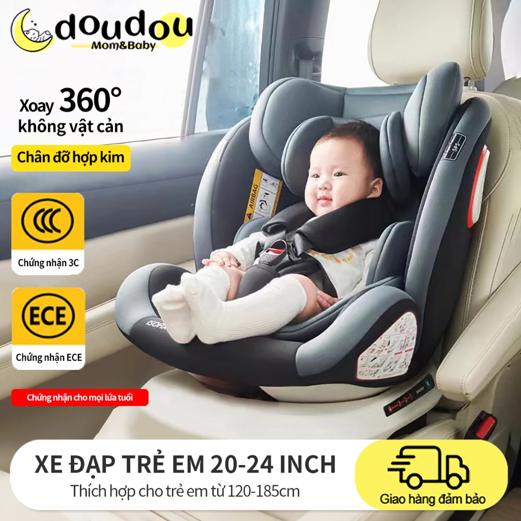 Ghế An Toàn Ô Tô Cho Bé, Ghế An Toàn Ô Tô Có Gác Chân, ISOFIX LATCH, Đạt Chuẩn 3C&ECE