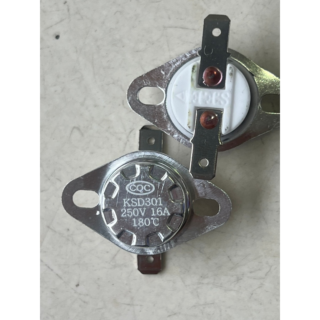 Rơ le nhiệt 180 độ C  KSD301 250V 16A thường đóng