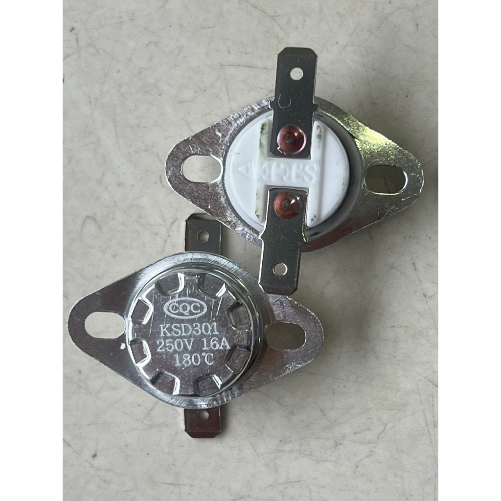 Rơ le nhiệt 180 độ C  KSD301 250V 16A thường đóng