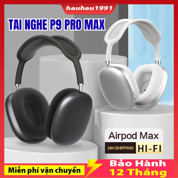 Tai Nghe Bluetooth P9 Pro Max , Không Dây Thể Thao Loa Siêu Trầm , Đeo Cả Ngày Không Đau