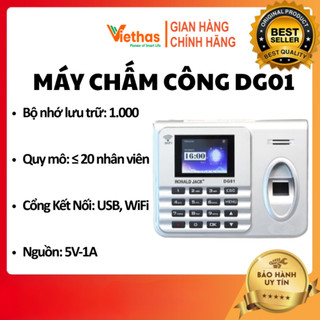 Máy Chấm Công Vân Tay Ronal Jack DG01 WiFi  -Tặng kèm phần mềm MITAPRO bản quyền trọn đời