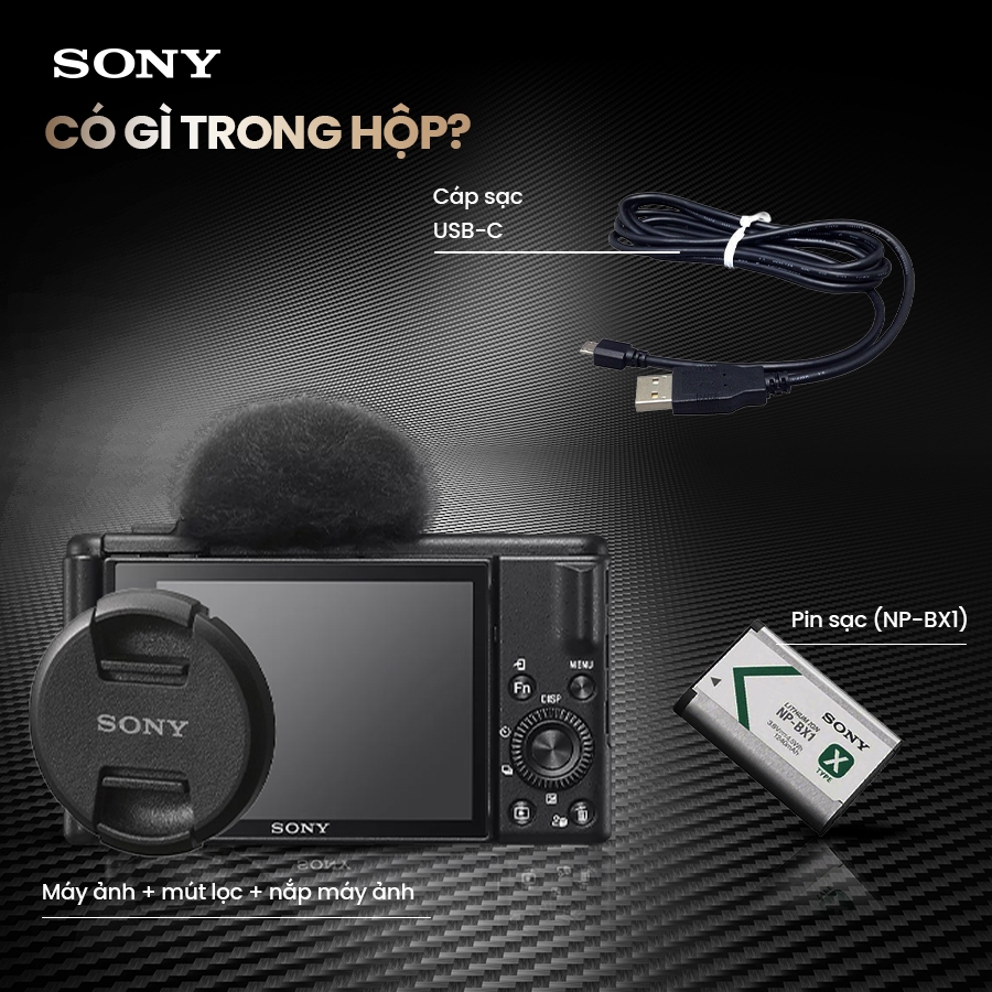 Máy ảnh vlog Sony ZV-1F cảm biến 1.0 inch 20.1MP cho hình ảnh chi tiết, ống kính 20mm góc siêu rộng q | BigBuy360 - bigbuy360.vn