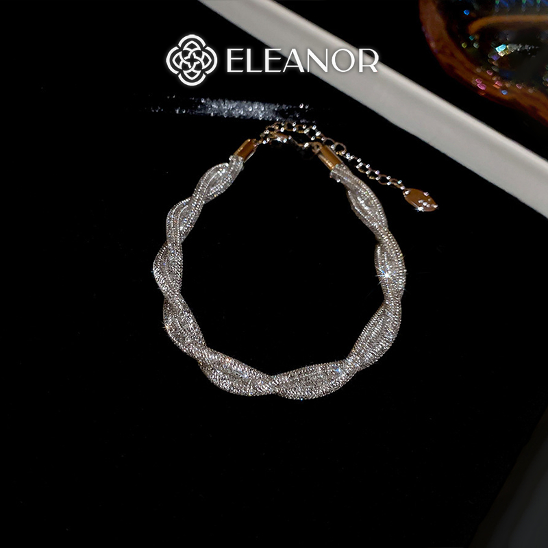 Vòng tay nữ Eleanor Accessories viền xoắn phụ kiện trang sức lắc tay 11379
