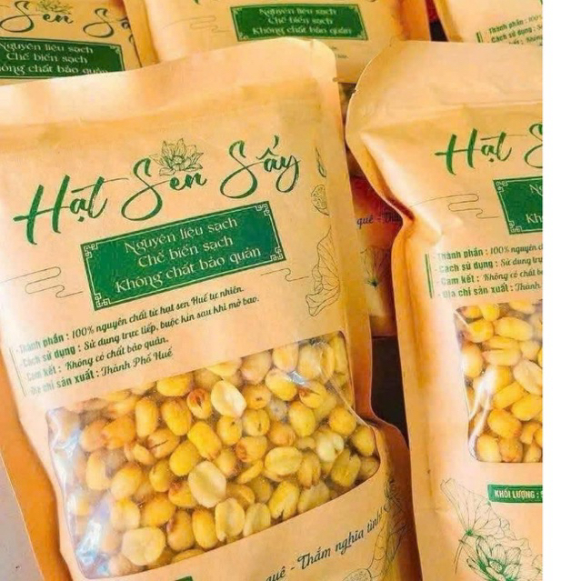 500gr hạt Sen Sấy Giòn loại 1 Không Đường