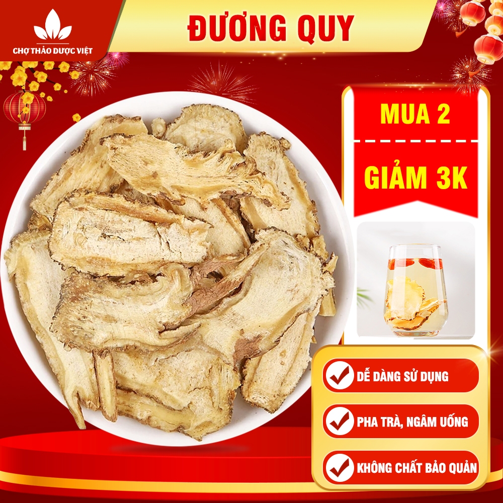 Đương quy 100g, quy ngố thái lát mỏng, khô, trắng, thơm - Chợ Thảo Dược Việt