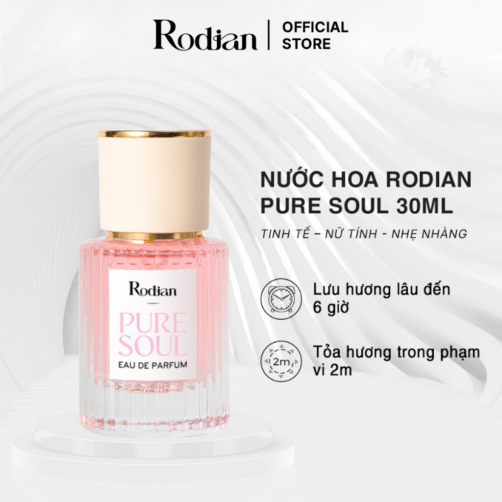 Nước Hoa Nữ Rodian Pure Soul 30ml Chính Hãng Tươi Mát, Ngọt Ngào Thanh Lịch Cao Cấp Lưu Hương Lâu