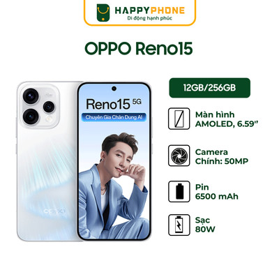 Điện Thoại Oppo Reno15 5G (12GB/256GB) - Hàng Chính Hãng