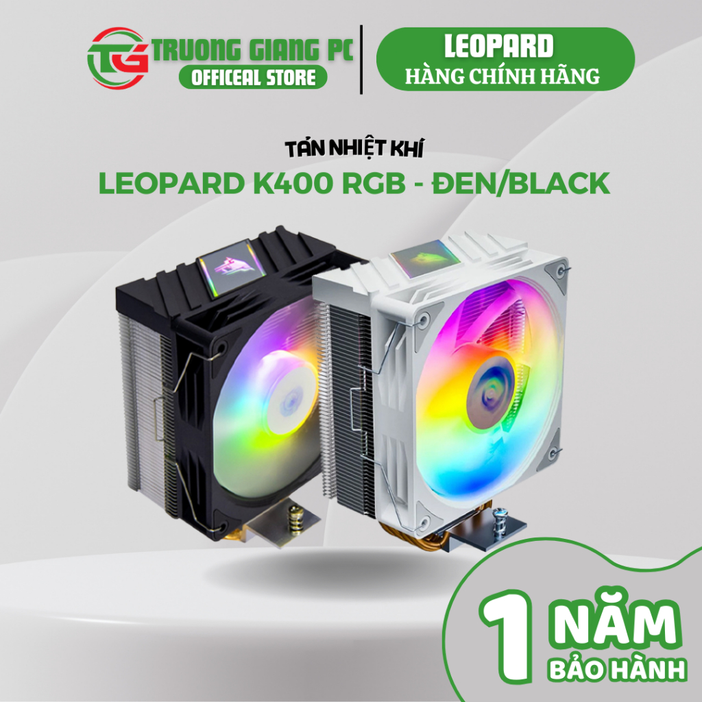 [NEW CHÍNH HÃNG] Tản nhiệt khí Leopard K400 RGB - Black