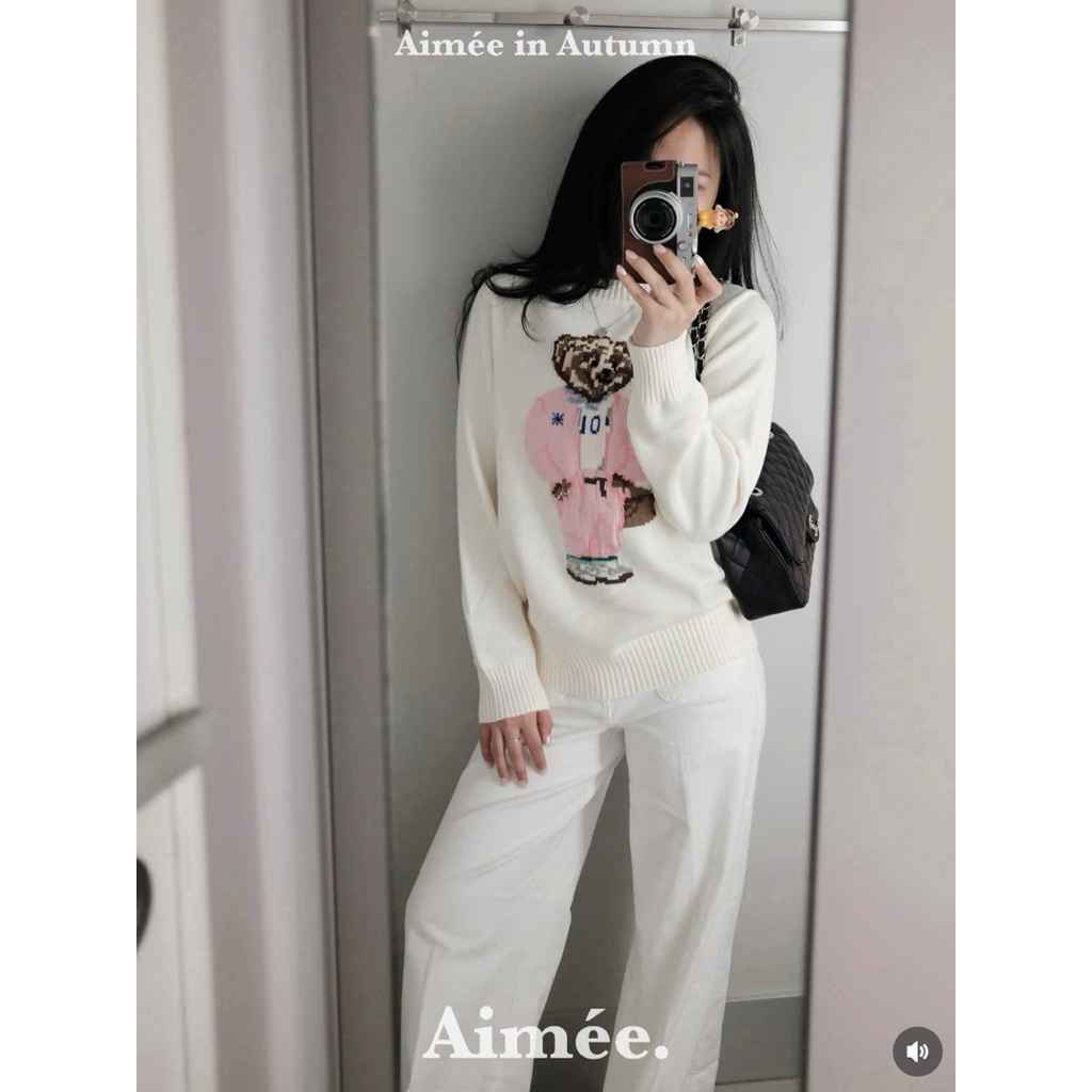 [Pre oder] 𝐑𝐨𝐲𝐞𝐞 𝐜𝐥𝐨𝐬𝐞𝐭 | ÁO LEN SWT THÊU HÌNH AIMEE CHUẨN HÀNG QCCC L1