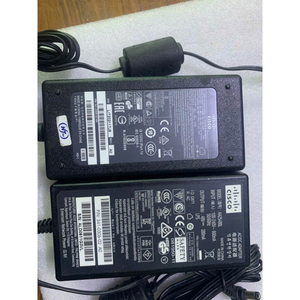 Adapter nguồn CISCO 48V 0,380A dùng cho thiết bị wifi