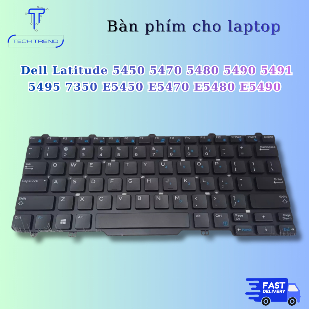 bàn phím laptop tương thích Dell Latitude 5450 5470 5480 5490 5491 5495 7350 E5450 E5470 E5480 E5490