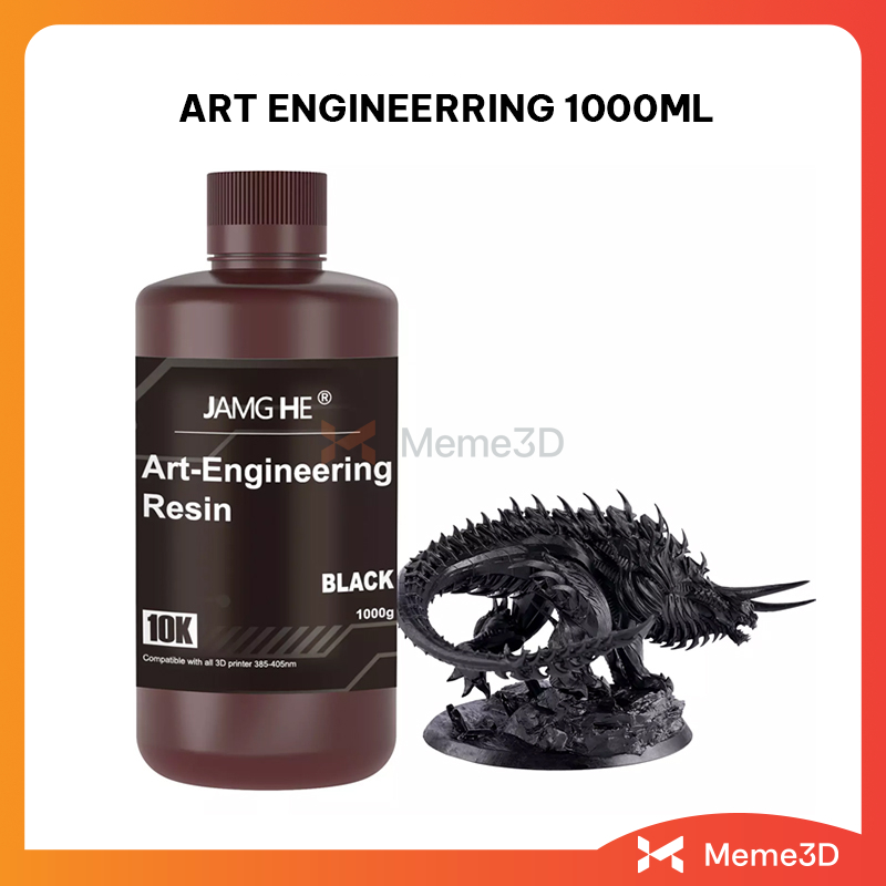 [SIÊU CỨNG-SIÊU BỀN-SIÊU VA ĐẬP] Nhựa in 3D resin Jamghe Art Engineering 1000Ml
