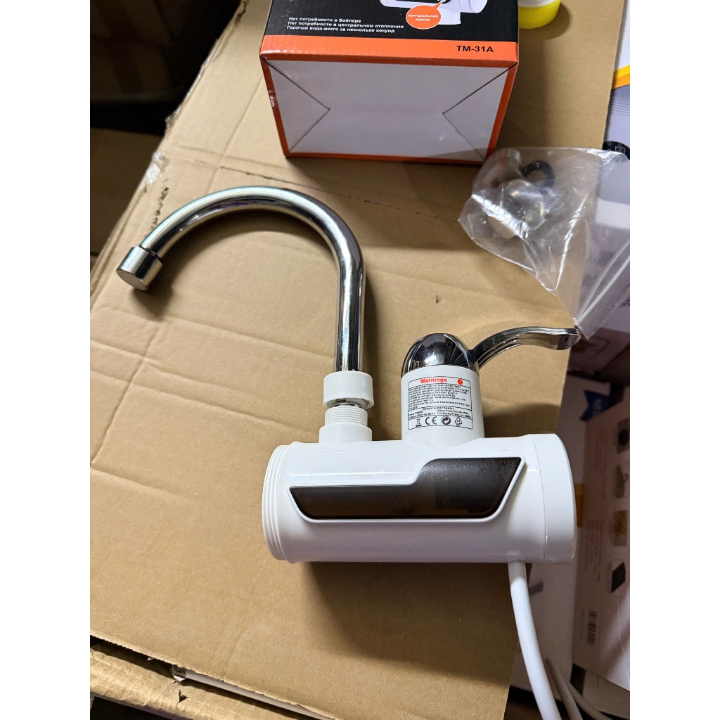 Vòi nước nóng lạnh trực tiếp gắn ống dẫn nước cho bệ rửa bát làm nóng nhanh tức thì