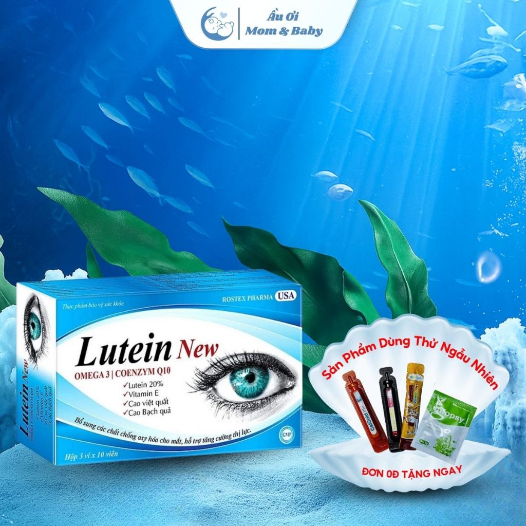 [CHÍNH HÃNG] Viên uống sáng mắt Lutein New Omega 3 giảm khô mắt, mờ mắt, mỏi mắt - 30 viên [Lutein N