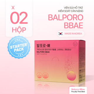 Combo 2 hộp viên sủi Balporo BBae, nhập khẩu Hàn Quốc, hỗ trợ kiểm soát cân nặng, cải thiện vóc dáng