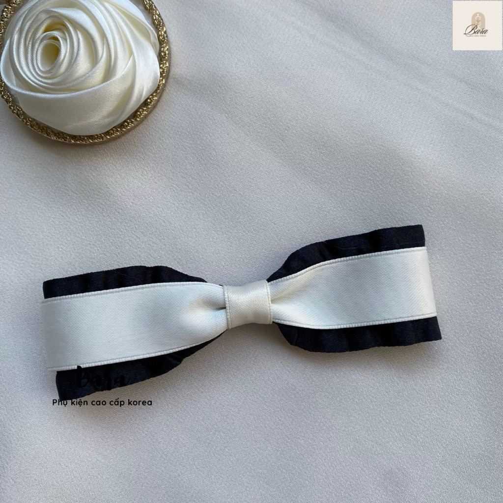 kẹp tóc lụa Hàn Quốc, phụ kiện tóc nữ sang chảnh BARA