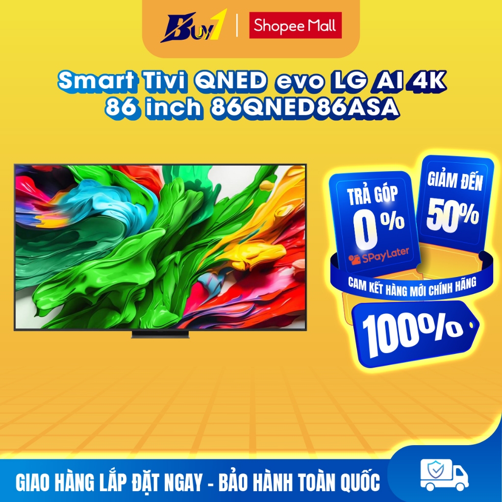 86QNED86ASA - Smart Tivi QNED evo LG AI 4K 86 inch 86QNED86ASA - Hàng chính hãng