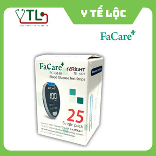 [Hộp 25 que] Date t7/2026 Que thử đường huyết FaCare FC - G168 - chỉ dành cho máy đường 1 chức năng