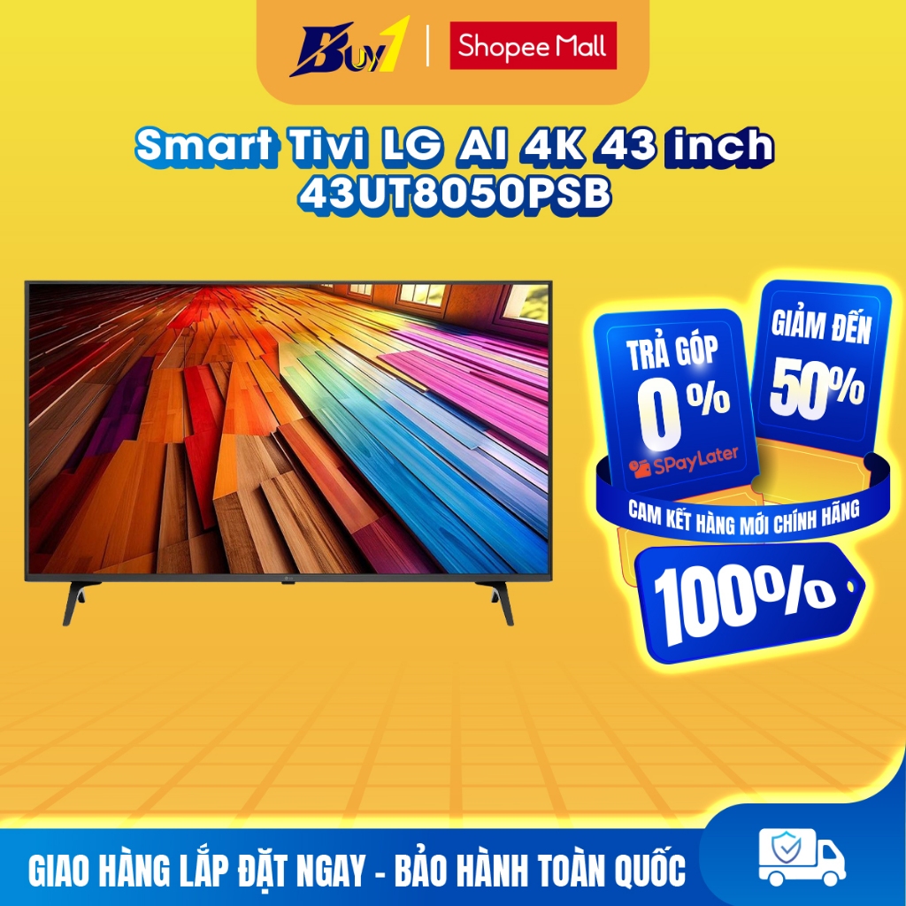 43UT8050PSB - Smart Tivi LG AI 4K 43 inch 43UT8050PSB - Hàng chính hãng