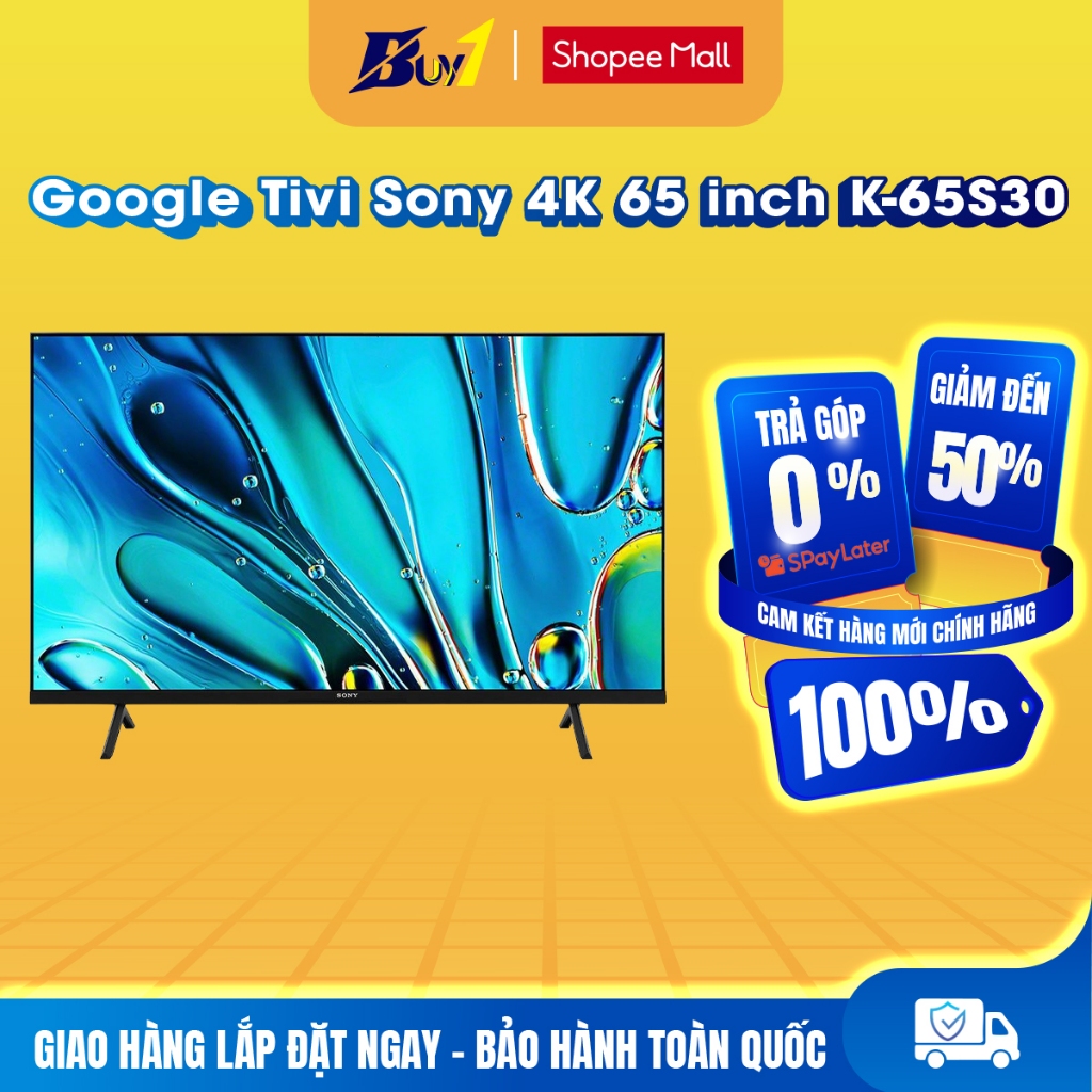 65S30 - Google Tivi Sony 4K 65 inch K-65S30 - Hàng chính hãng