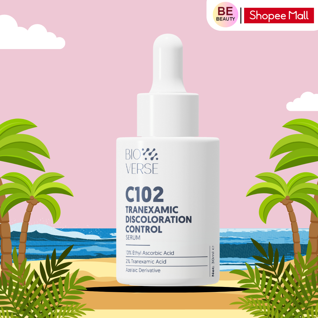 Tinh Chất C102 Mờ Thâm Đỏ & Chống Oxy Hóa Bioverse C102 Tranexamic Discoloration Control Serum 30ml