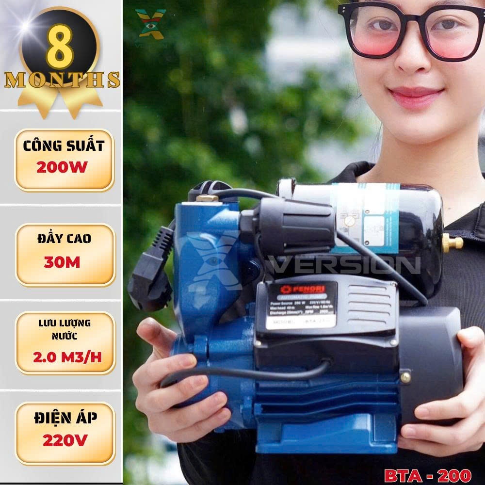 Bơm tăng áp penori TA-150/TA-200 sử dụng role điện dây đồng 100% - Xversion