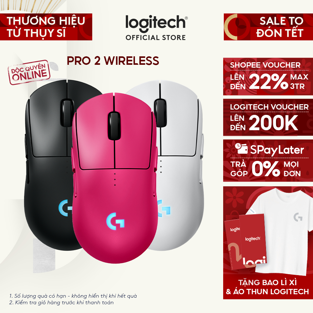 Chuột Gaming không dây Logitech G PRO 2 LIGHTSPEED, Switch LIGHTFORCE, Hero 2 32k DPI, USB-C