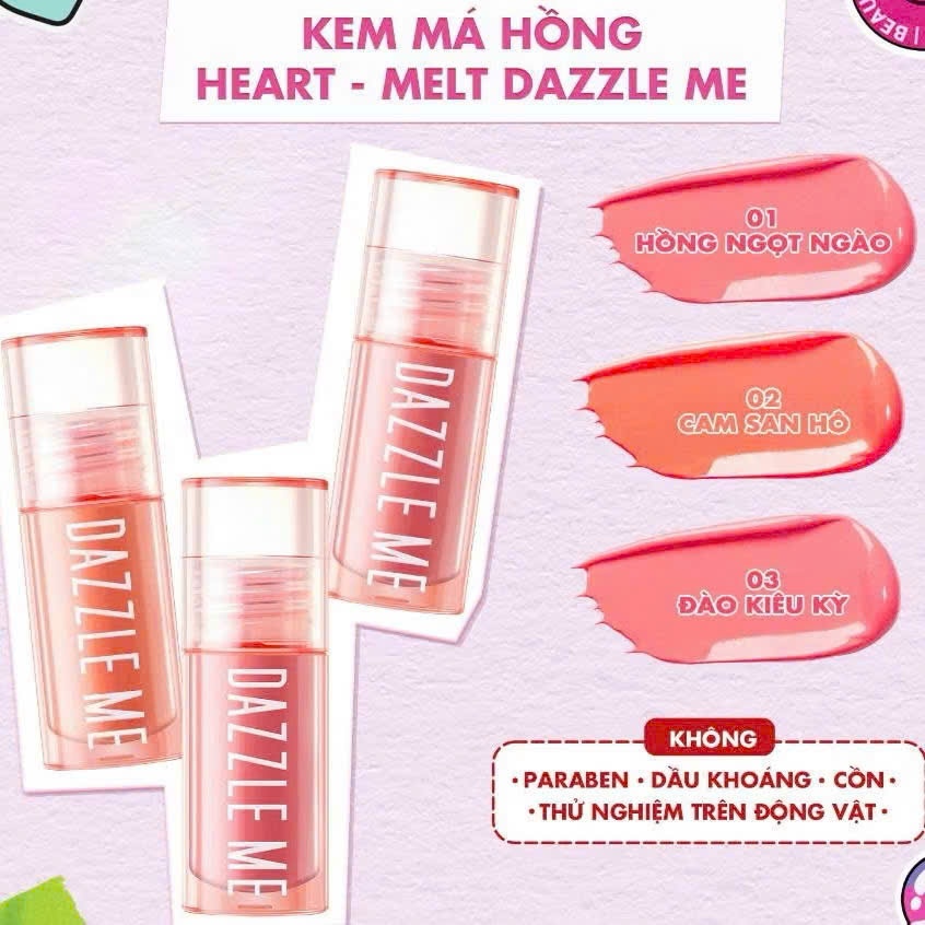 Má Hồng Dạng Kem DAZZLE ME 2.5G