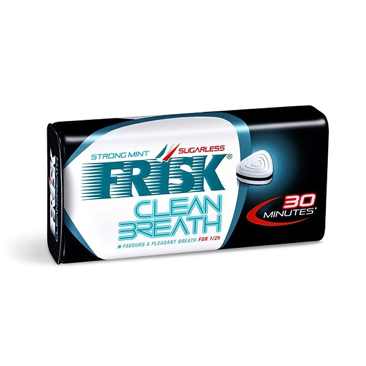 Kẹo Ngậm Bạc Hà The Mát Frisk Neo Peppermint Clean Breath Hộp 45 viên