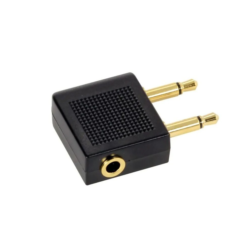 ĐẦU CẮM TAI NGHE AIRLINE AIRPLANE 3.5MM XT CÁI SANG 2 JACK 3.5MM MN ĐỰC