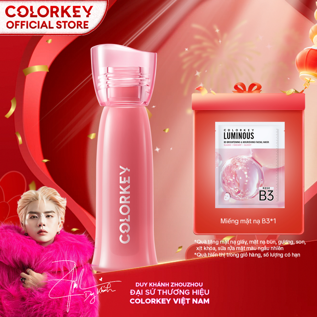 [LIVE] Son COLORKEY Watery Tint Phiên Bản Mới Bền Màu Lâu Trôi, Không Dính Cốc, Siêu Mịn Môi 2.5g
