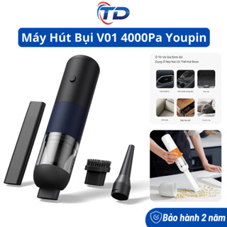 Máy Hút Bụi Cầm Tay Không Dây Ôtô Xlaoml V01 Lực Hút 4000Pa Sạc Pin Hút Bụi Nhà Và Xe Hơi Nhỏ Gọn