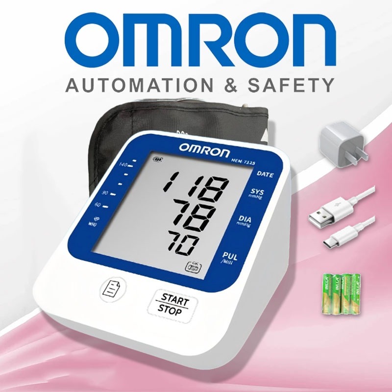 Omron Máy đo nhịp tim và huyết áp tự động chính xác cao HEM-7125 (Bảo hành 5 năm)