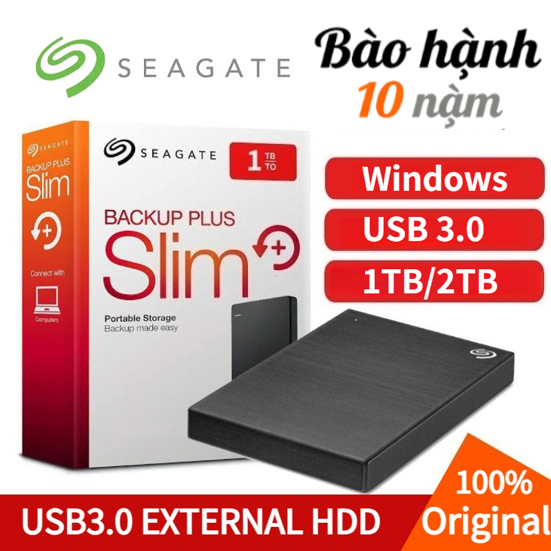Seagate Original 1TB 2TB External hard drive Giao diện USB 3.0 laptop/PC Phù hợp Bảo hành 10 năm.
