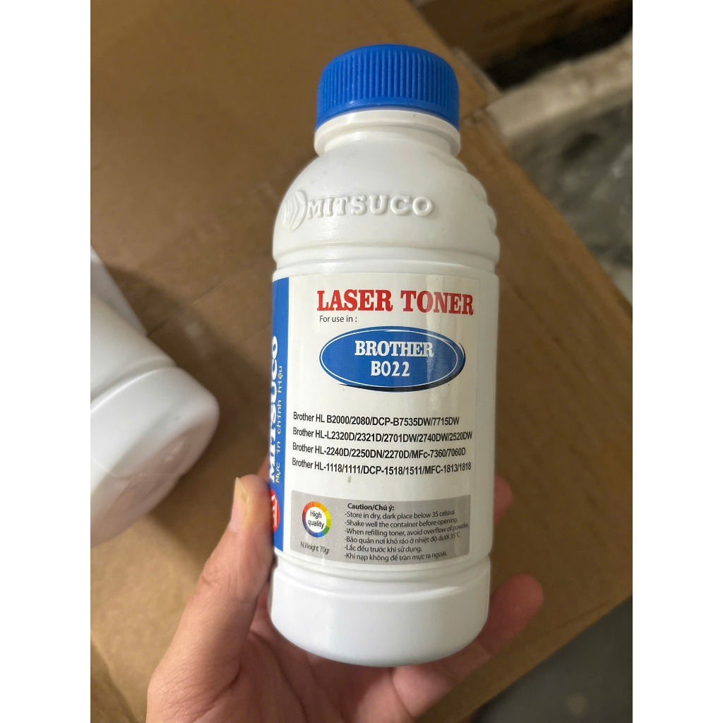 Chai lọ mực đổ máy in Brother HL2321 2240 2260 TN2385 B022 SỊN...- Mực đổ brother cho cả các dòng má