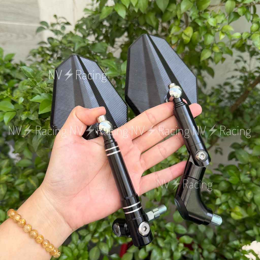 Kính ( gương ) kiểu H2C. Mẫu V2 kèm chân xoay 360 độ