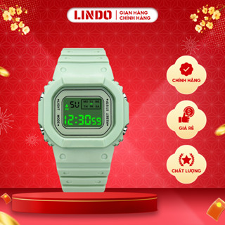 Đồng hồ điện tử nam nữ D-ZINER K02 thể thao, mặt chữ nhật cá tính chính hãng - LINDO