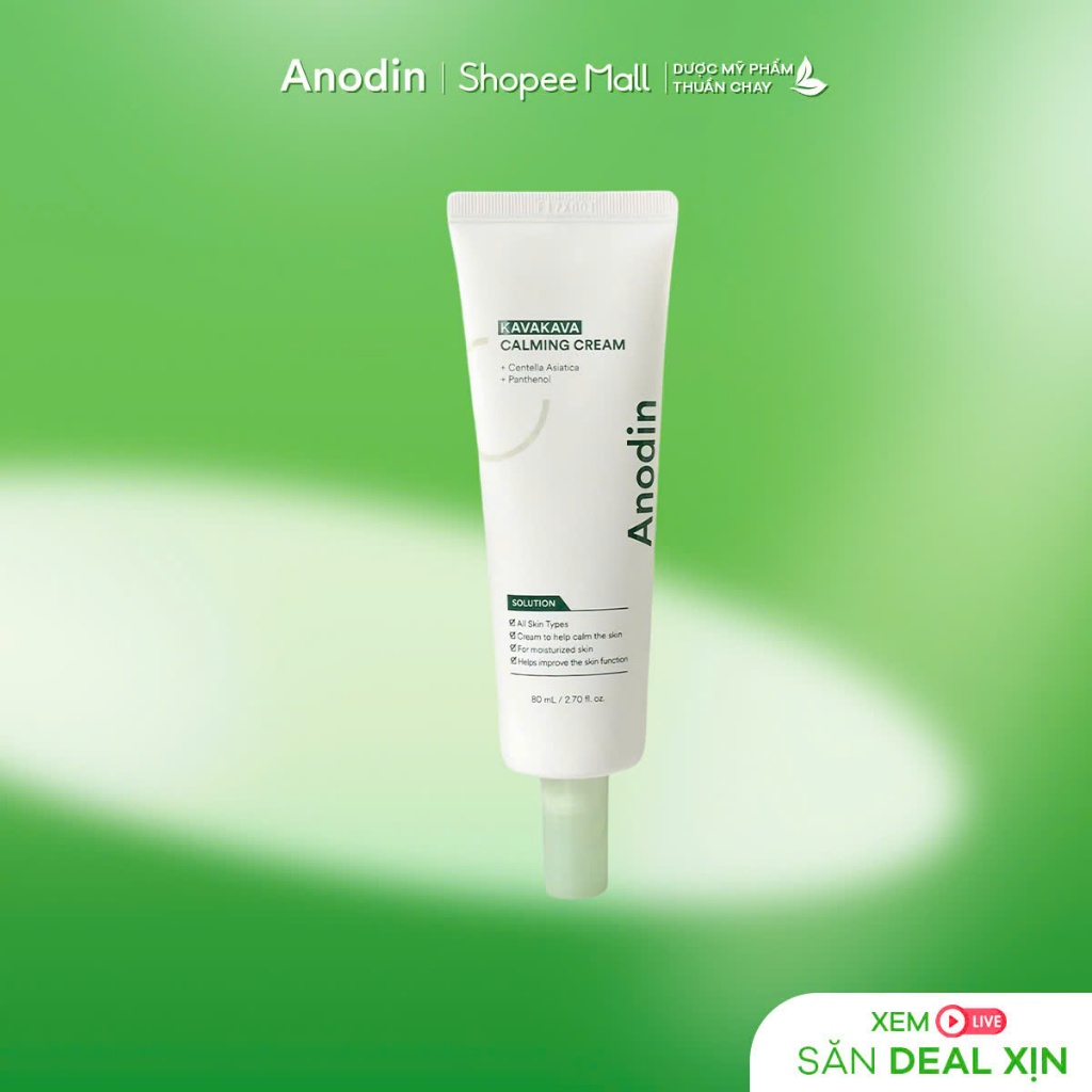 [VHL x ANODIN] Kem dưỡng làm dịu và cấp ẩm Anodin KavaKava Calming Cream 80ml