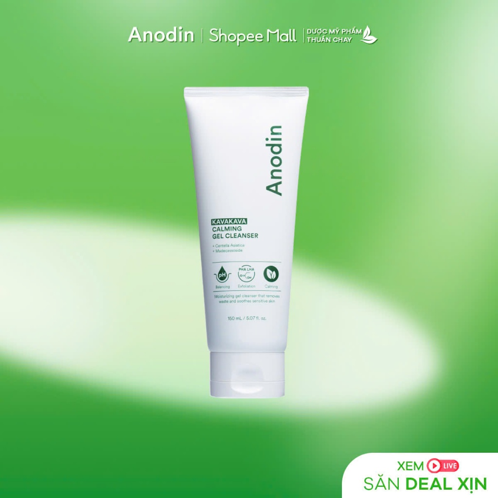 [VHL x ANODIN] Gel rửa mặt Anodin KavaKava Calming Gel Cleanser 150ml