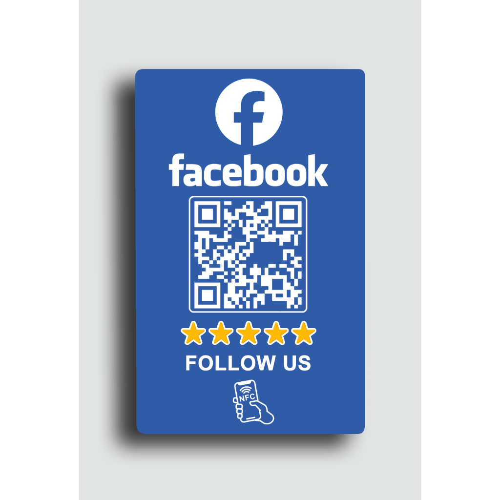 Thẻ NFC Review Facebook - Đánh giá 5 sao - Tăng tương tác like và Follow Facebook - Chạm là kết