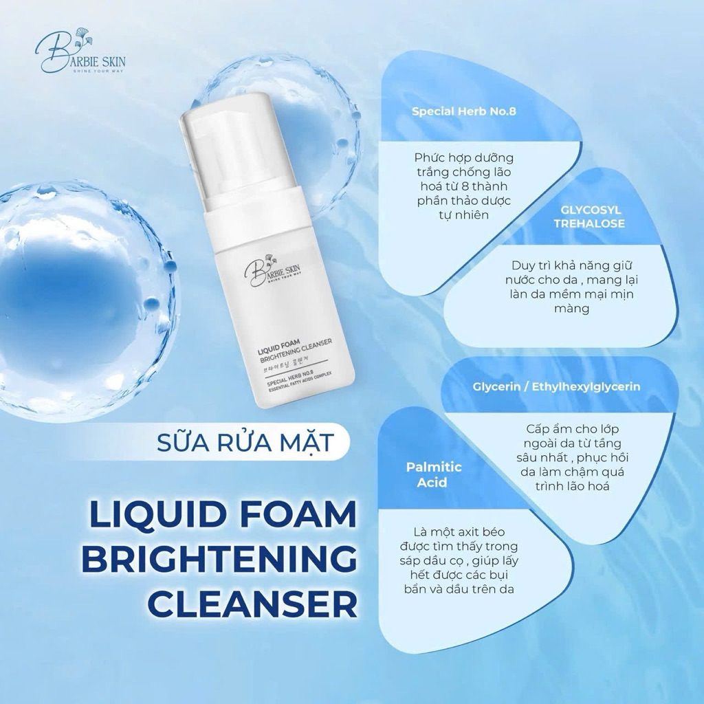 SỮA RỬA MẶT BARBIE SKIN