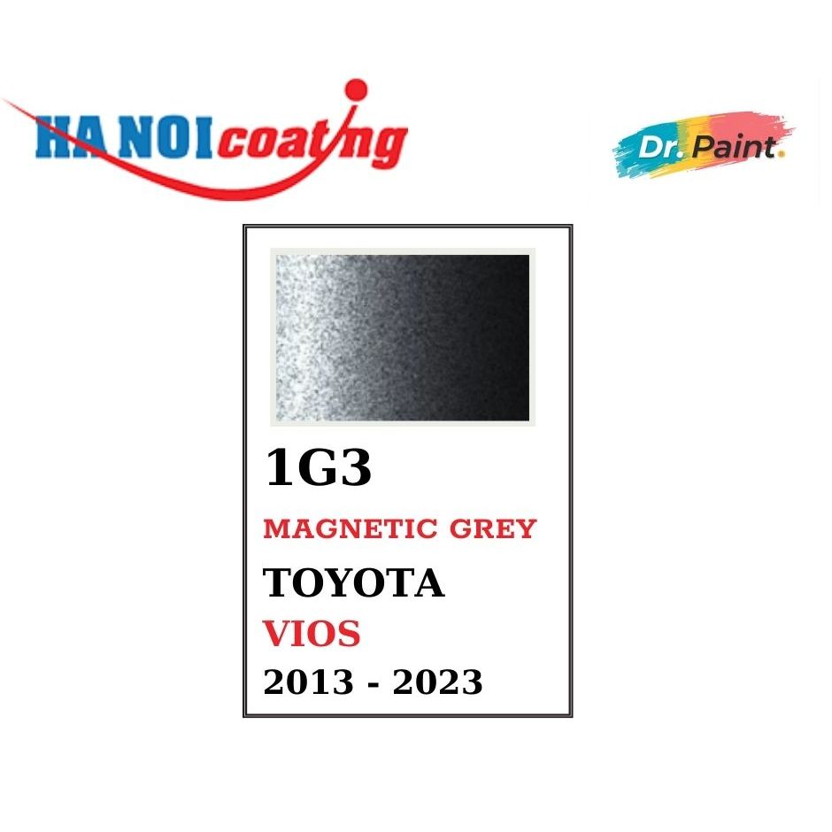 Sơn Xịt Xóa Vết Xước cho xe TOYOTA VIOS Màu XÁM ĐẬM code 1G3 - MAGNETIC GREY chính hãng DR.PAINT