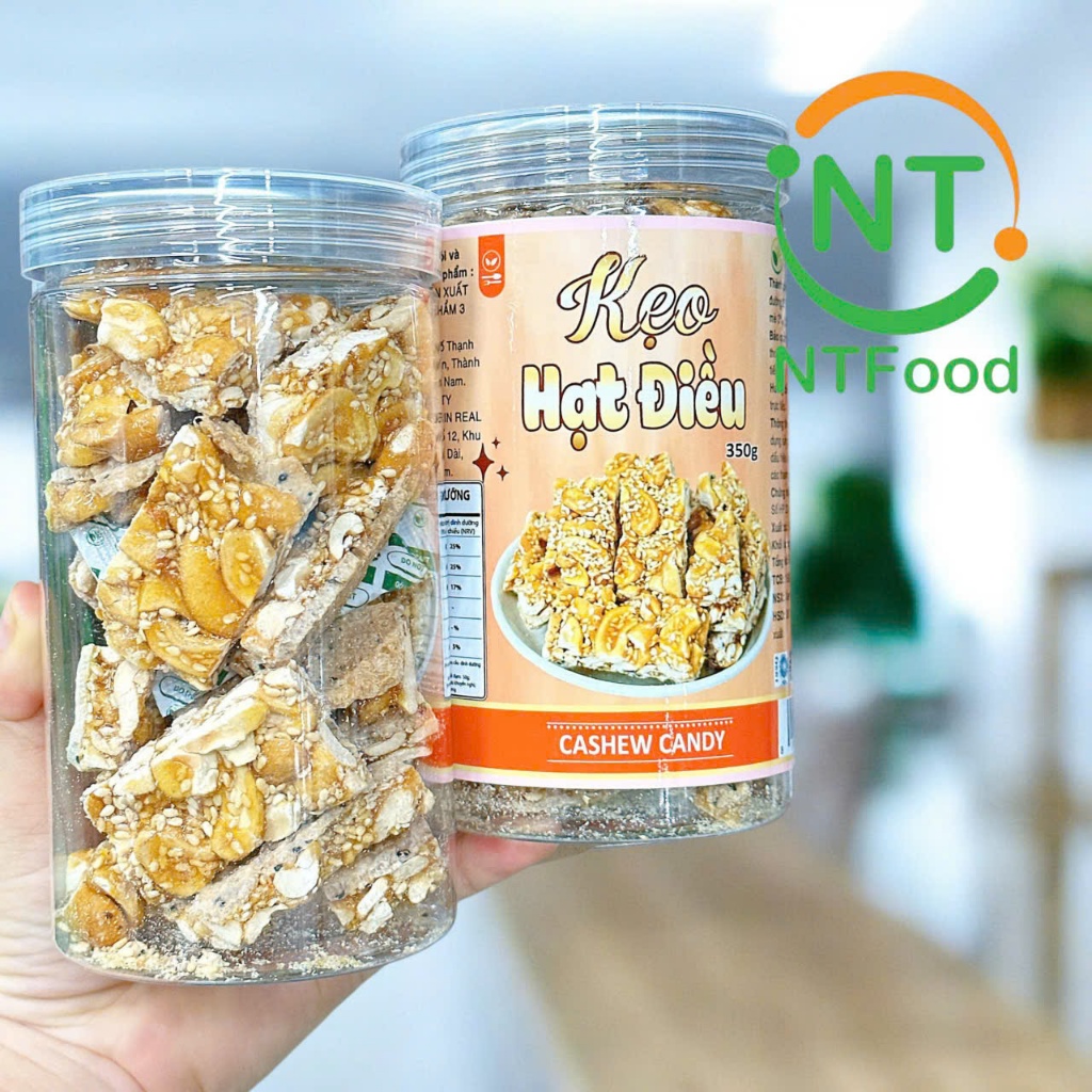 Kẹo Hạt Điều NTFood hũ 350gr - Nhất Tín Food