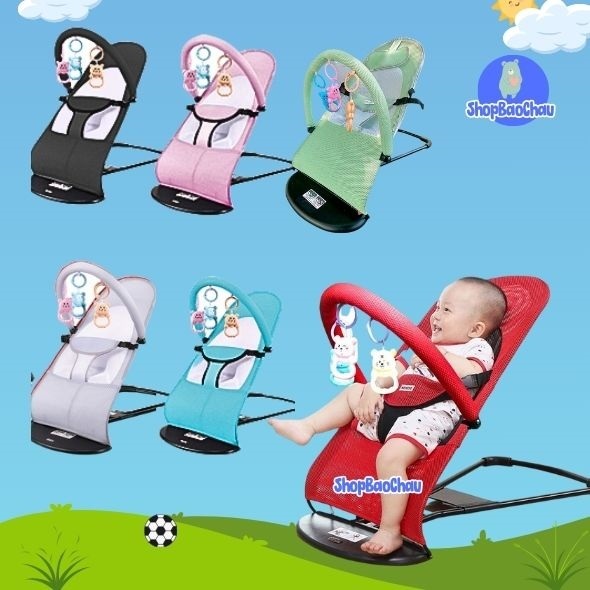 🎉𝑴𝒊𝒆̂̃𝒏 𝑺𝒊́𝒑🎉Ghế nhún⚡tặng  treo đồ chơi⚡có rung cho bé-hàng cao cấp