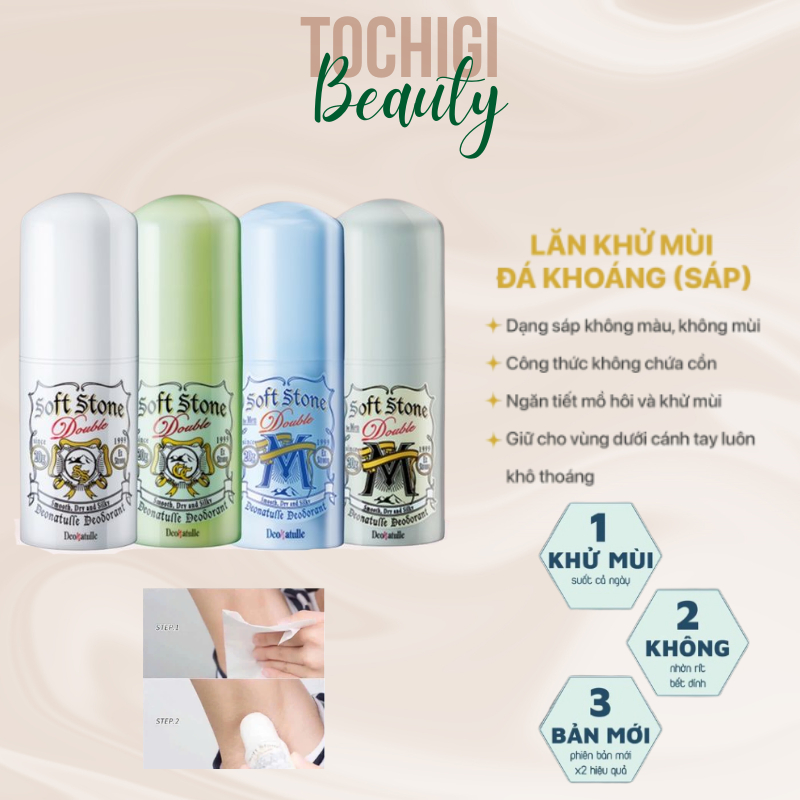 Lăn nách đá khoáng Soft Stone Nhật Bản