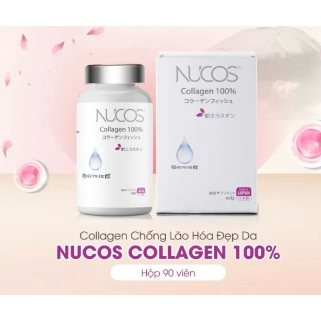 Viên uống Nucos 100% Collagen 90 viên