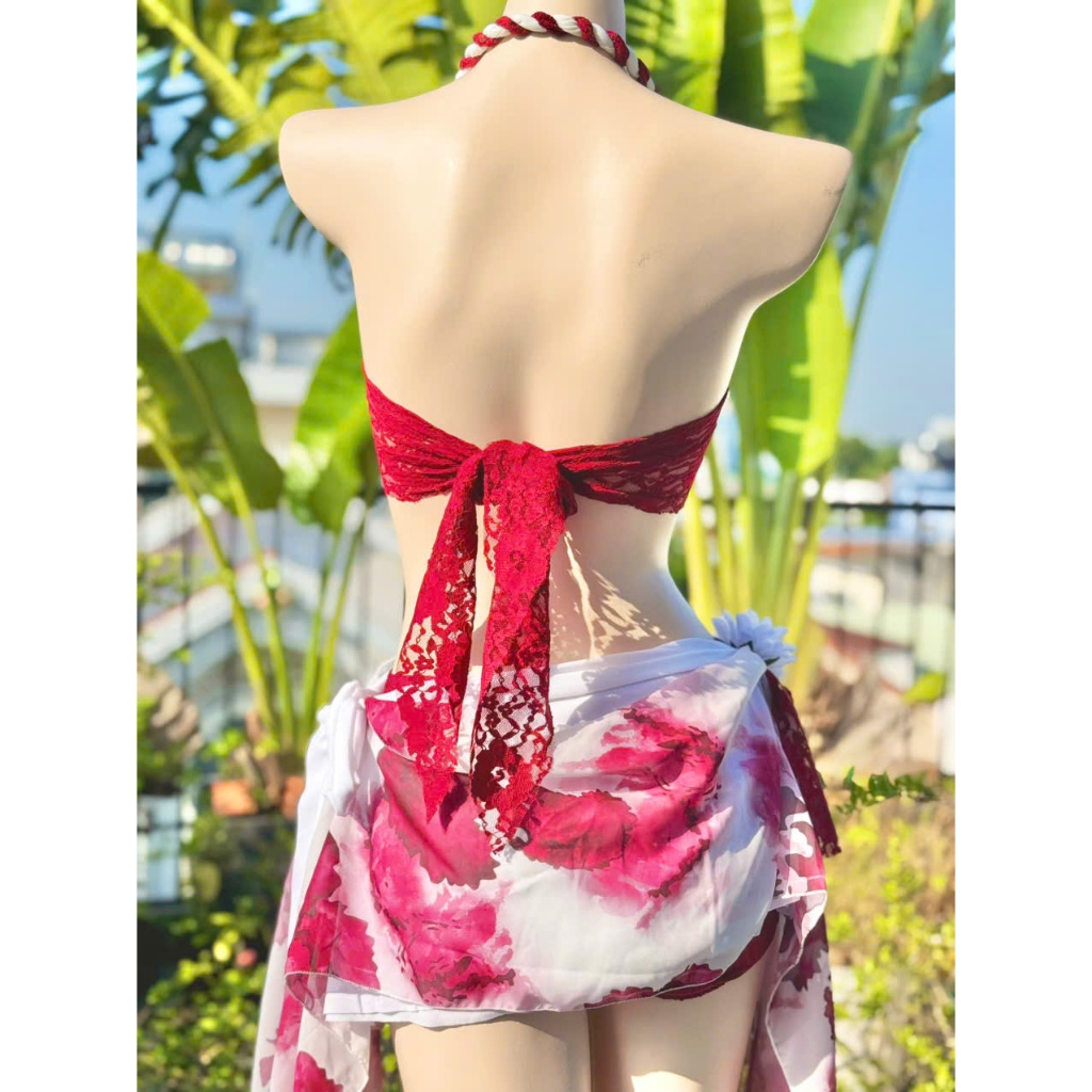 Set Bikini set đi biển 3 món đính  SAO biển phối ren tơ mền mịn lanbishop LB50 | BigBuy360 - bigbuy360.vn