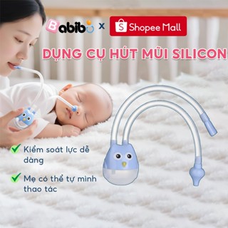 Ống hút mũi cho bé BABIBO – Silicone y tế mềm, hút mũi bằng miệng, chống trào ngược an toàn