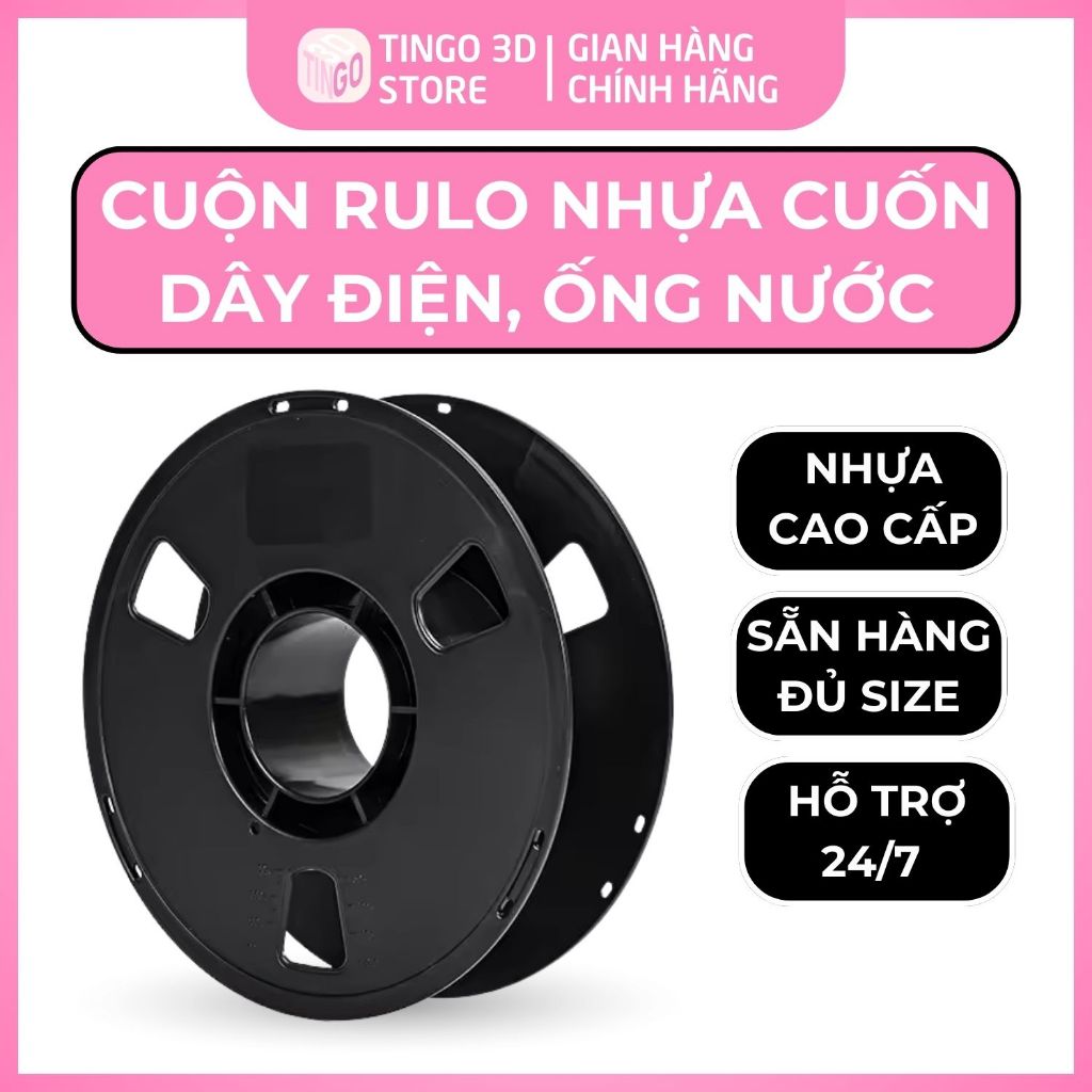Cuộn rulo cuốn dây điện, dây rửa xe, ống nước lõi nhựa đường kính 20 cm [Combo 1/2/5 Cuộn Rulo]